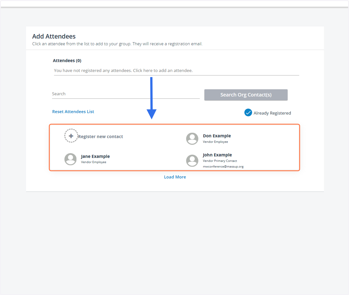 You will see all the names of people in your company in our database