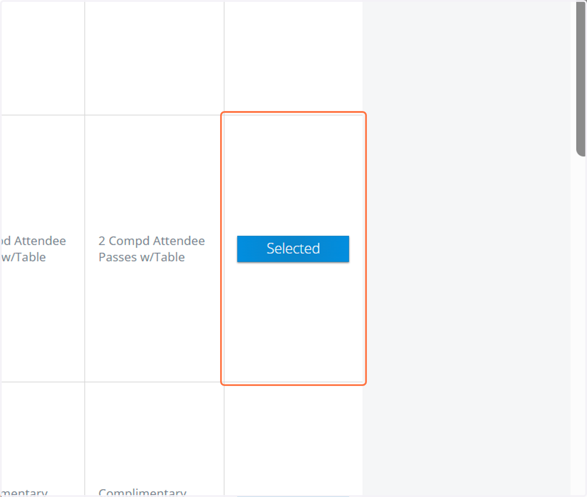 Click on "Select" and make sure it changes to say "Selected" and turns blue
