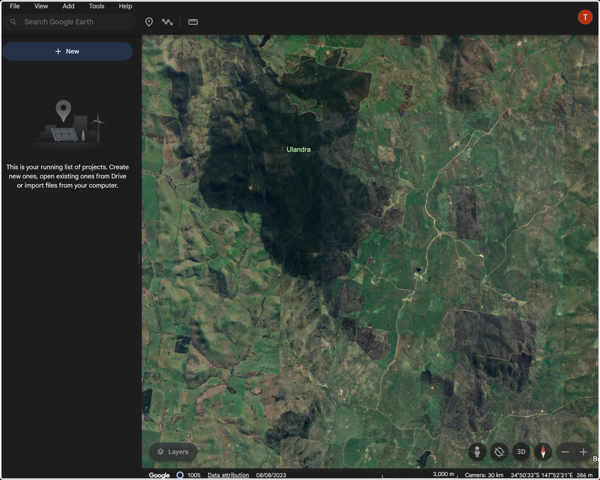 Open Google Earth