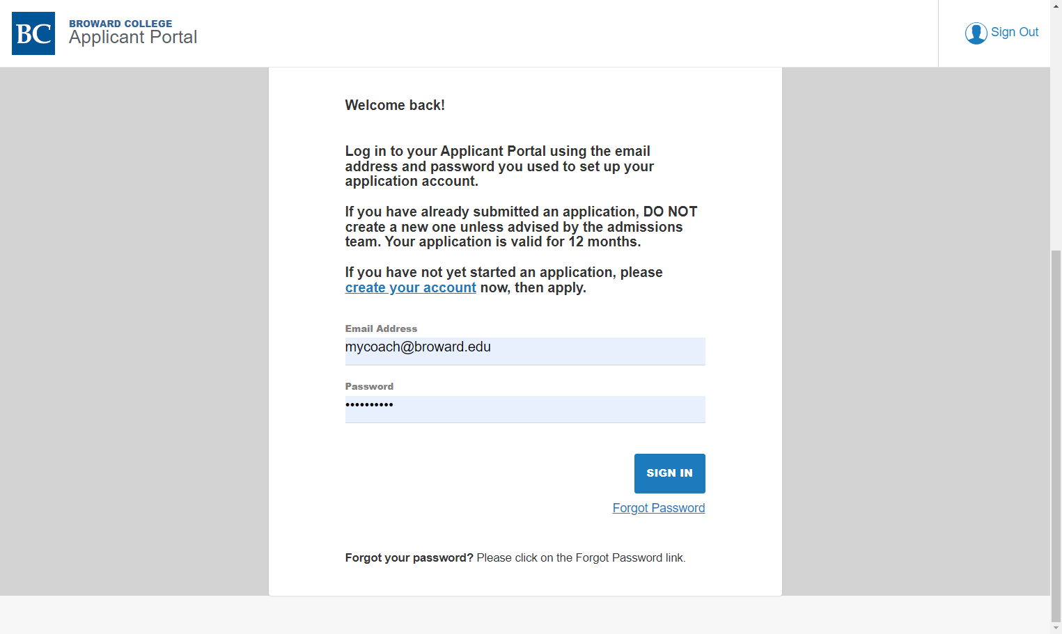 Click on Email Address