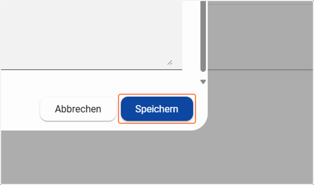 Füllen Sie die Eingabemaske aus und klicken Sie abschließend auf ‚Speichern‘.