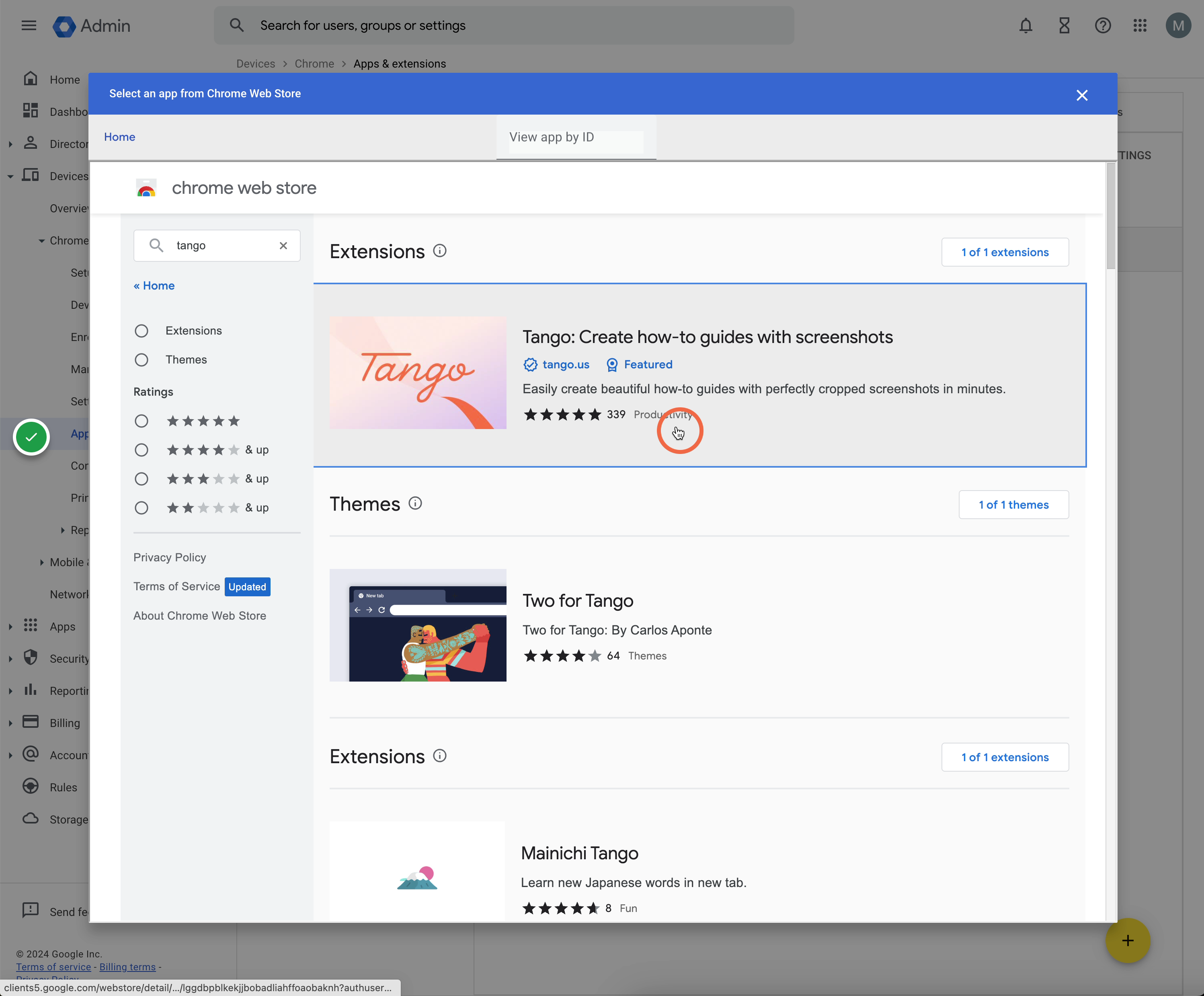 Click on "Tango: Create how-to-guides with screenshots"