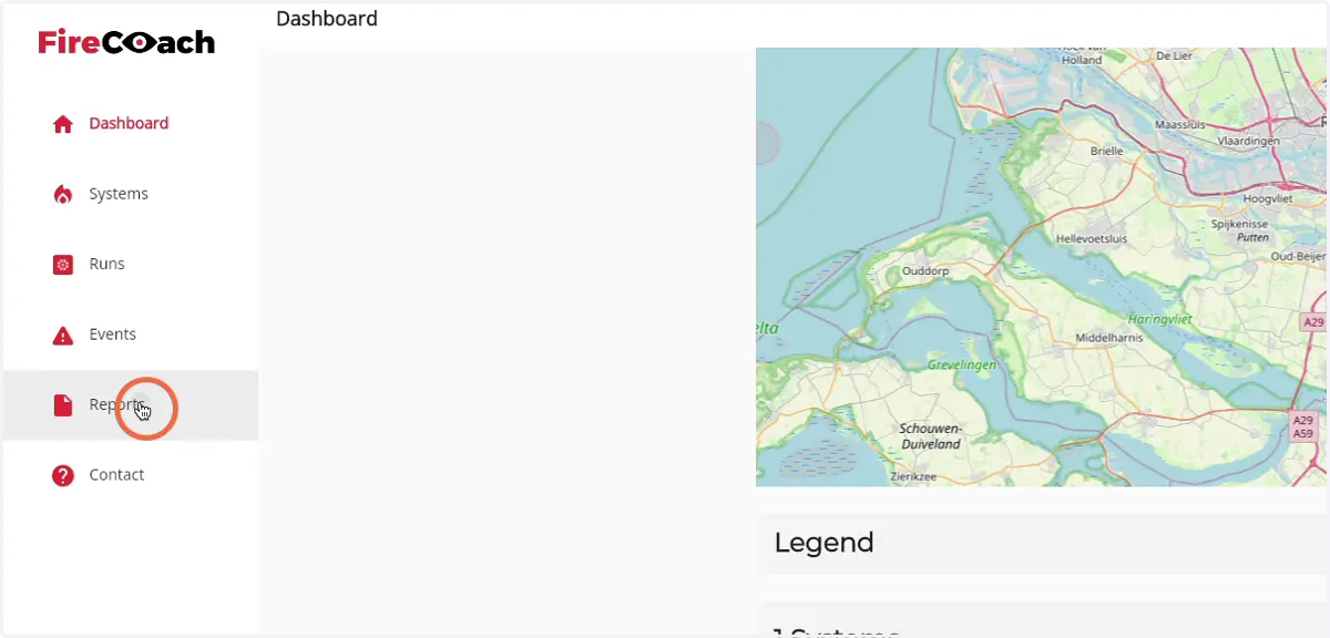 Click on 'Reports'