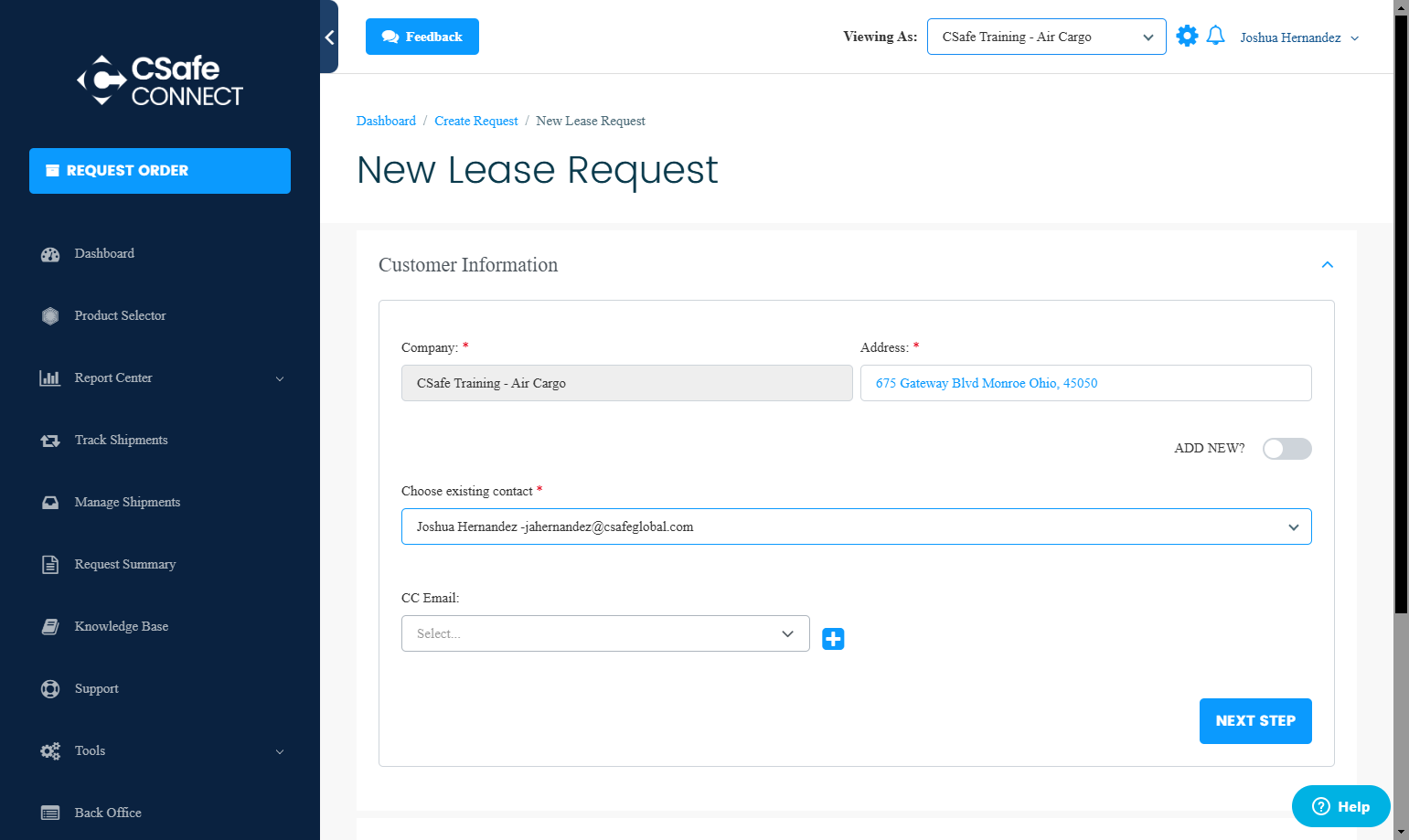 How to Request an Order in CSafe Connect for Bulk Air Cargo Leases ...