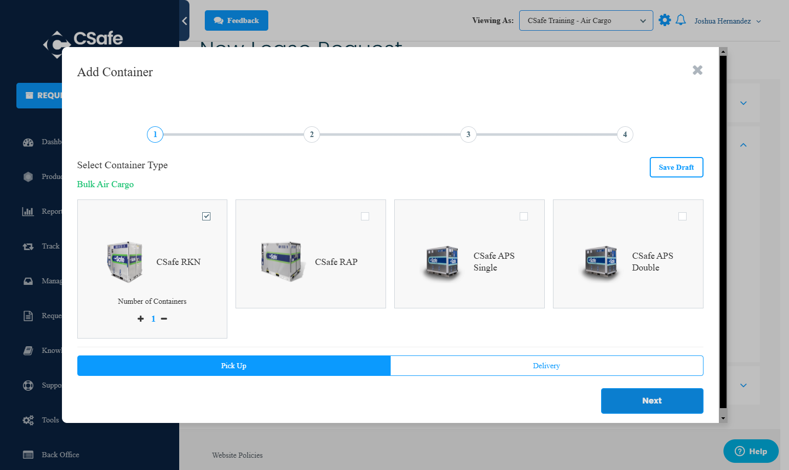 How to Request an Order in CSafe Connect for Bulk Air Cargo Leases ...