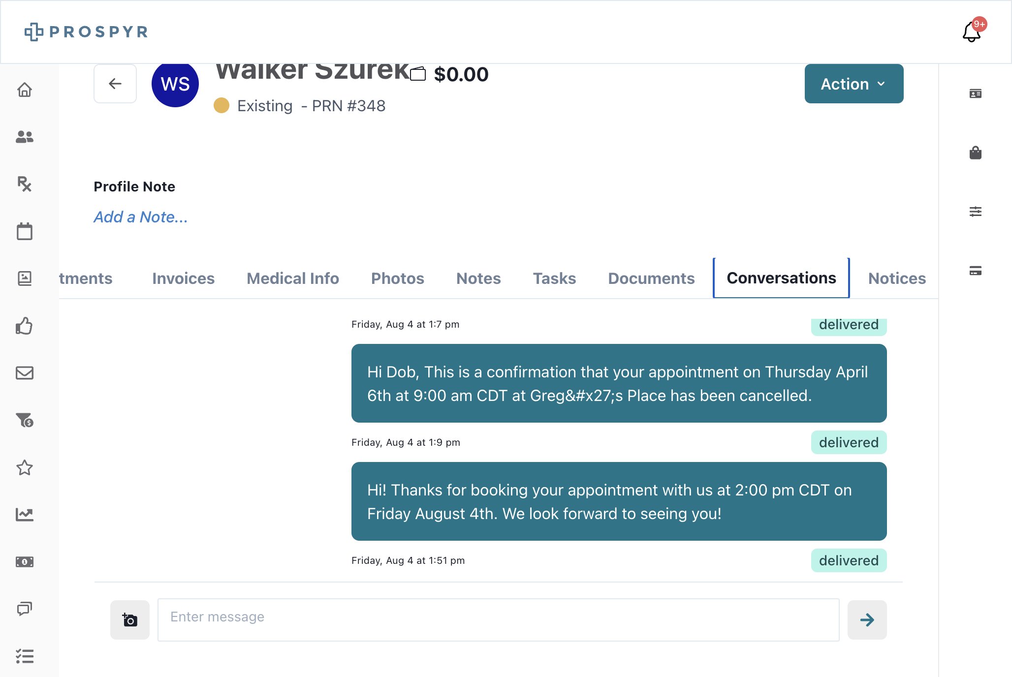 Conversations Tab
