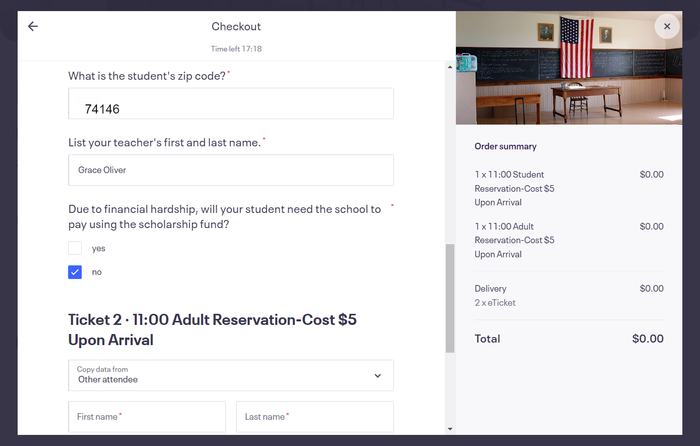 Select "yes" if your Epic student needs assistance from the scholarship fund.