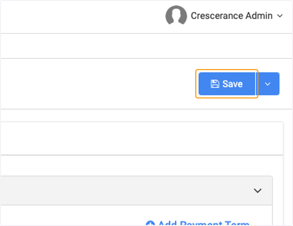 Click on Save