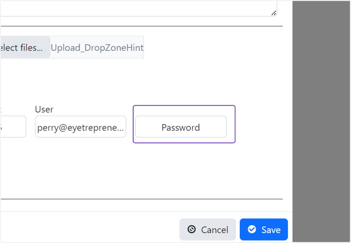 Paste app password here. Do not remove spaces. Do not click save yet!