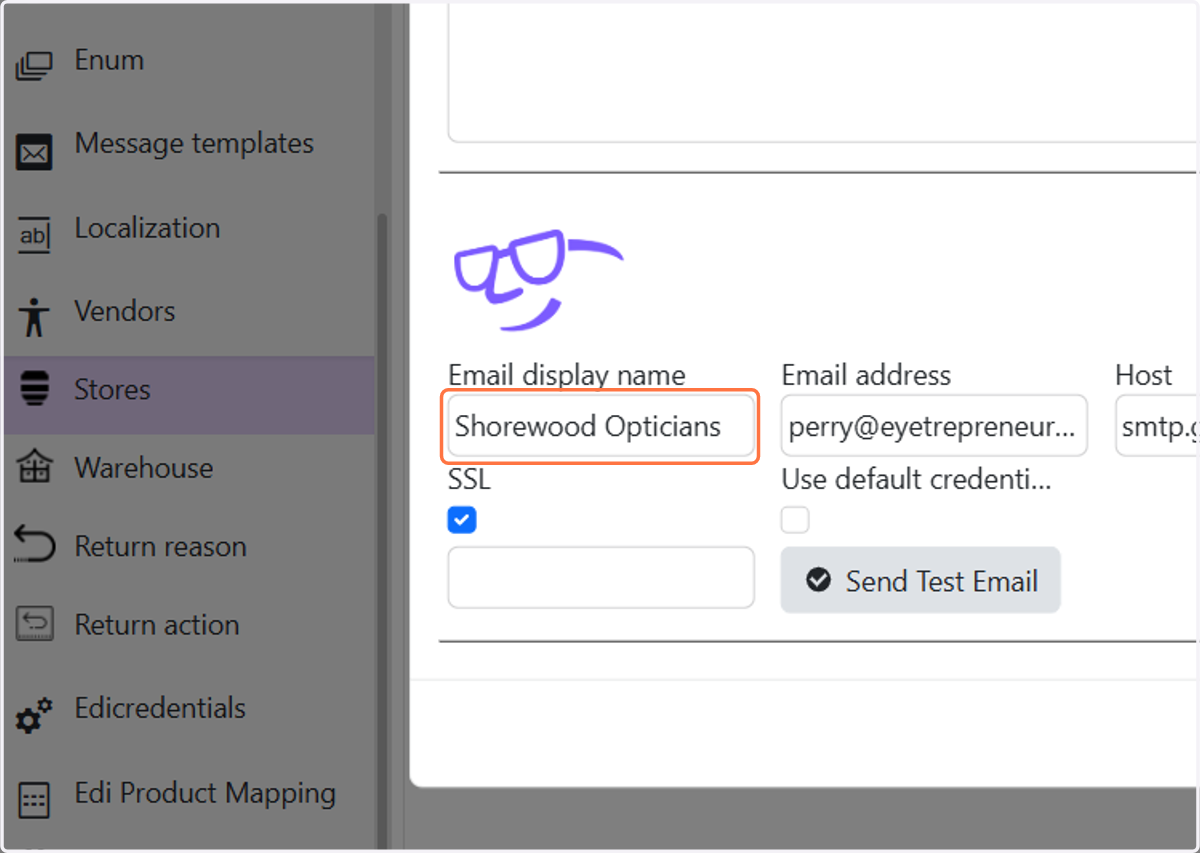 Enter how you want your email to display to customers in the subject line
