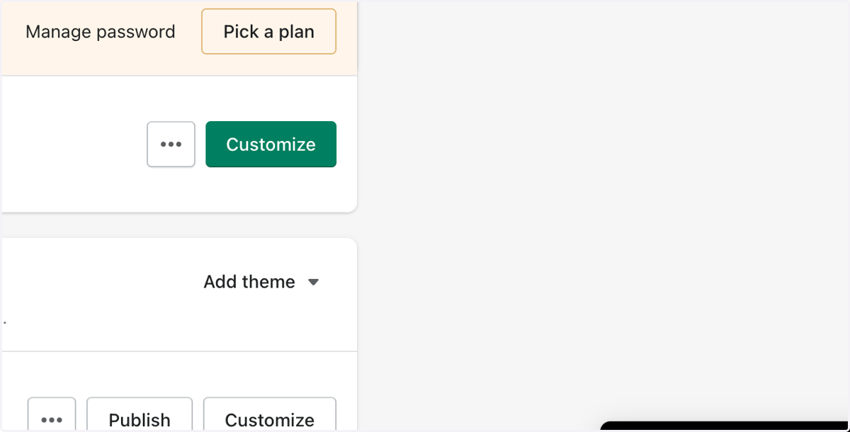 Click on Customize