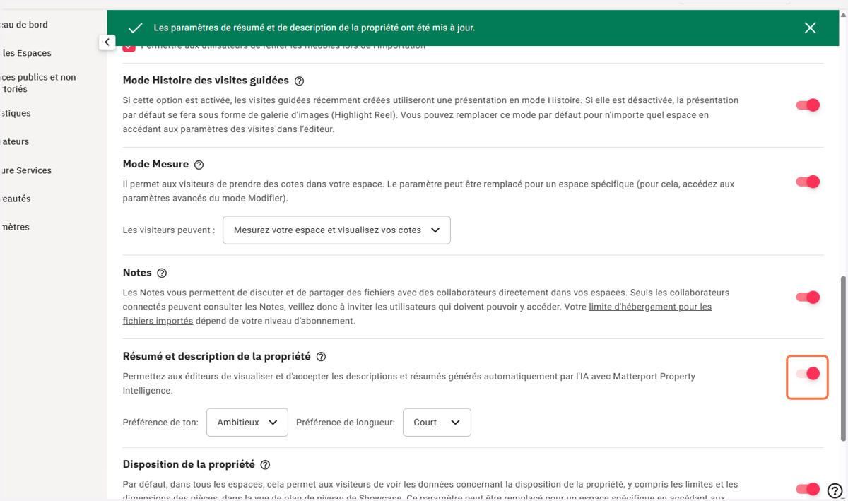 Cocher Résumé et description de la propriété