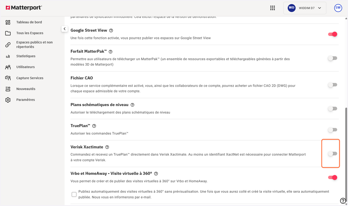 Si vous exploitez le logiciel Xactimate dans votre activité, cochez cette option, sinon ne la cochez pas.