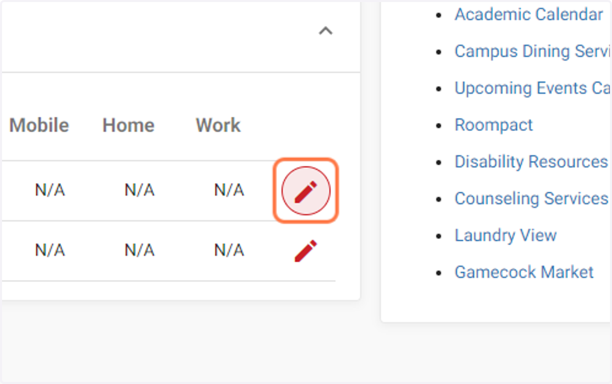 Edit your Parent/Guardian Contact Information.