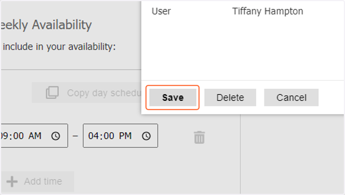 Click on Save