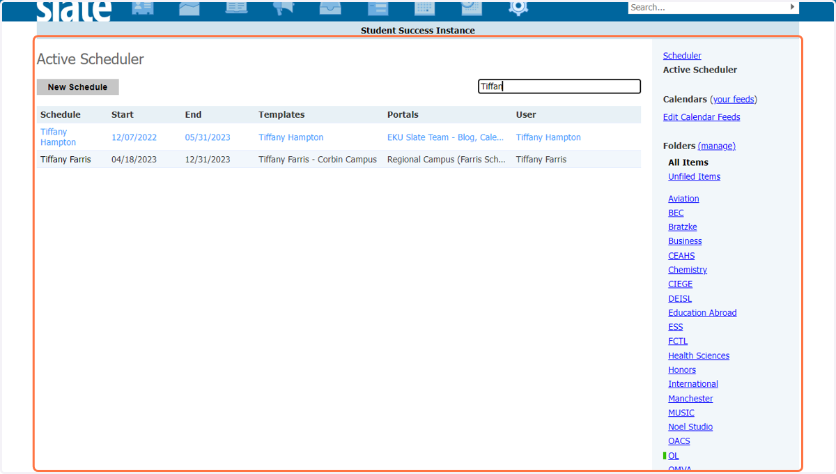 Click on Active Scheduler…