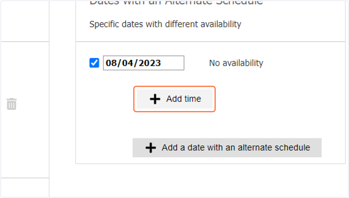 Click on Add time