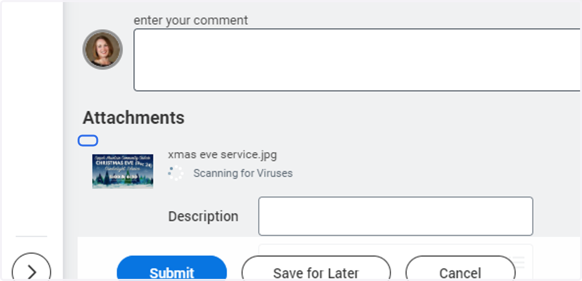 Upload copies of receipts that equate to the value requested to be reimbursed