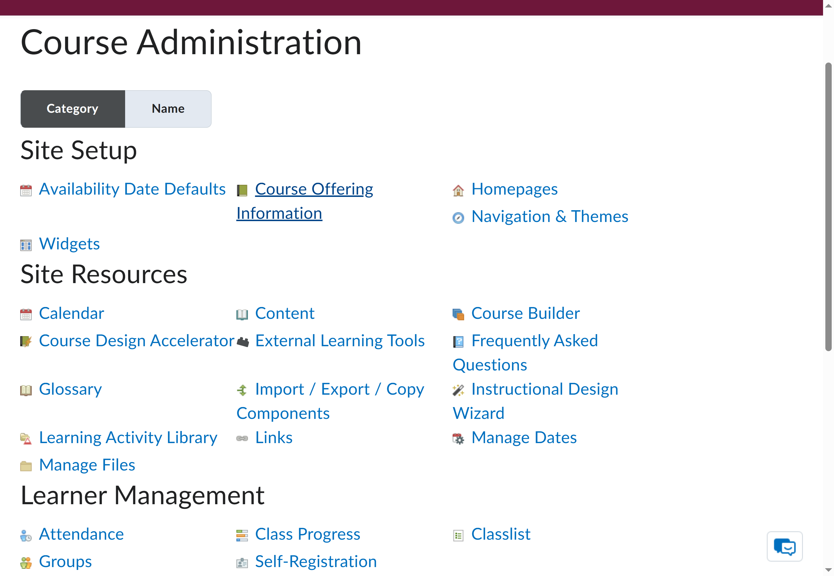 Click on Course Offering Information