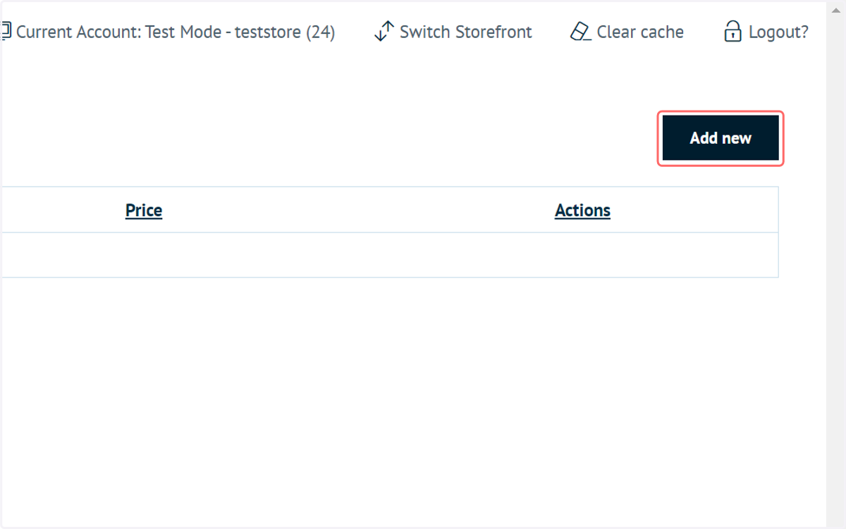 Click on Add new