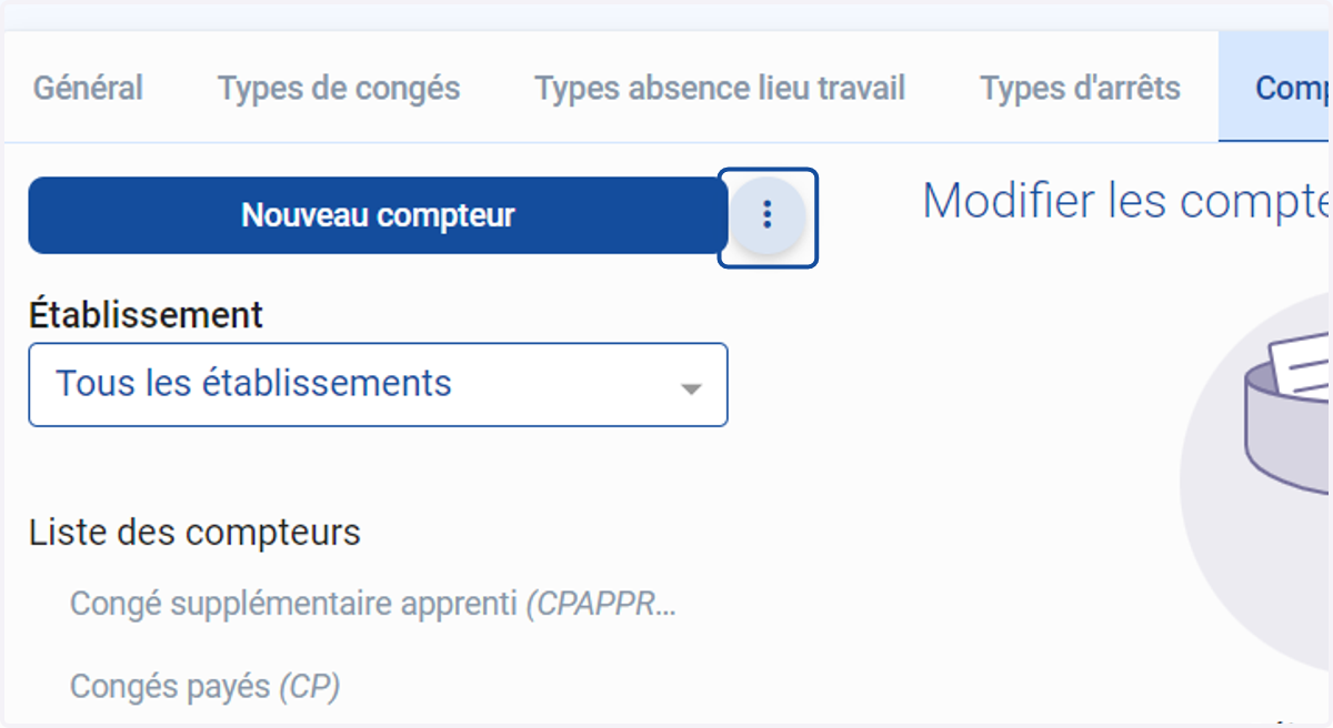 Cliquer sur les trois petits points