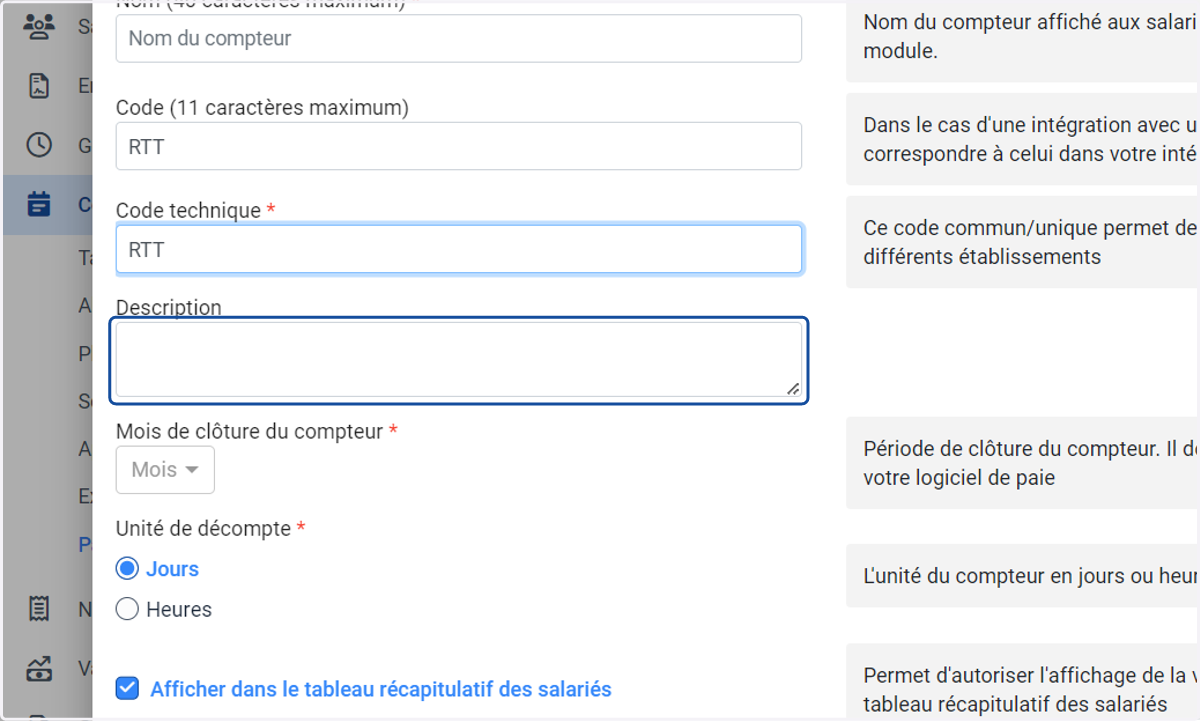 Mettre une description (si nécessaire)