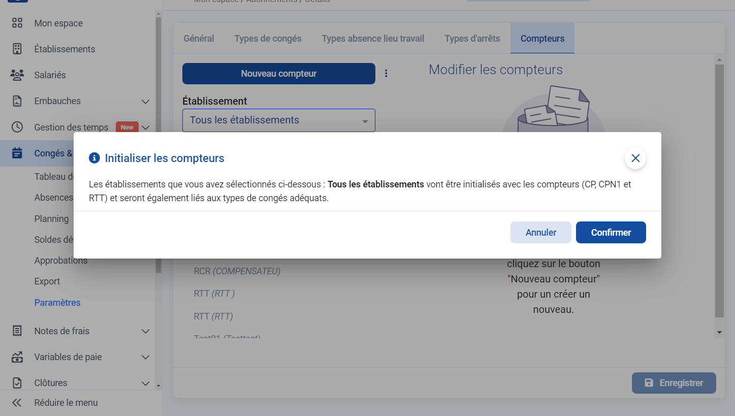 Cliquer sur confirmer