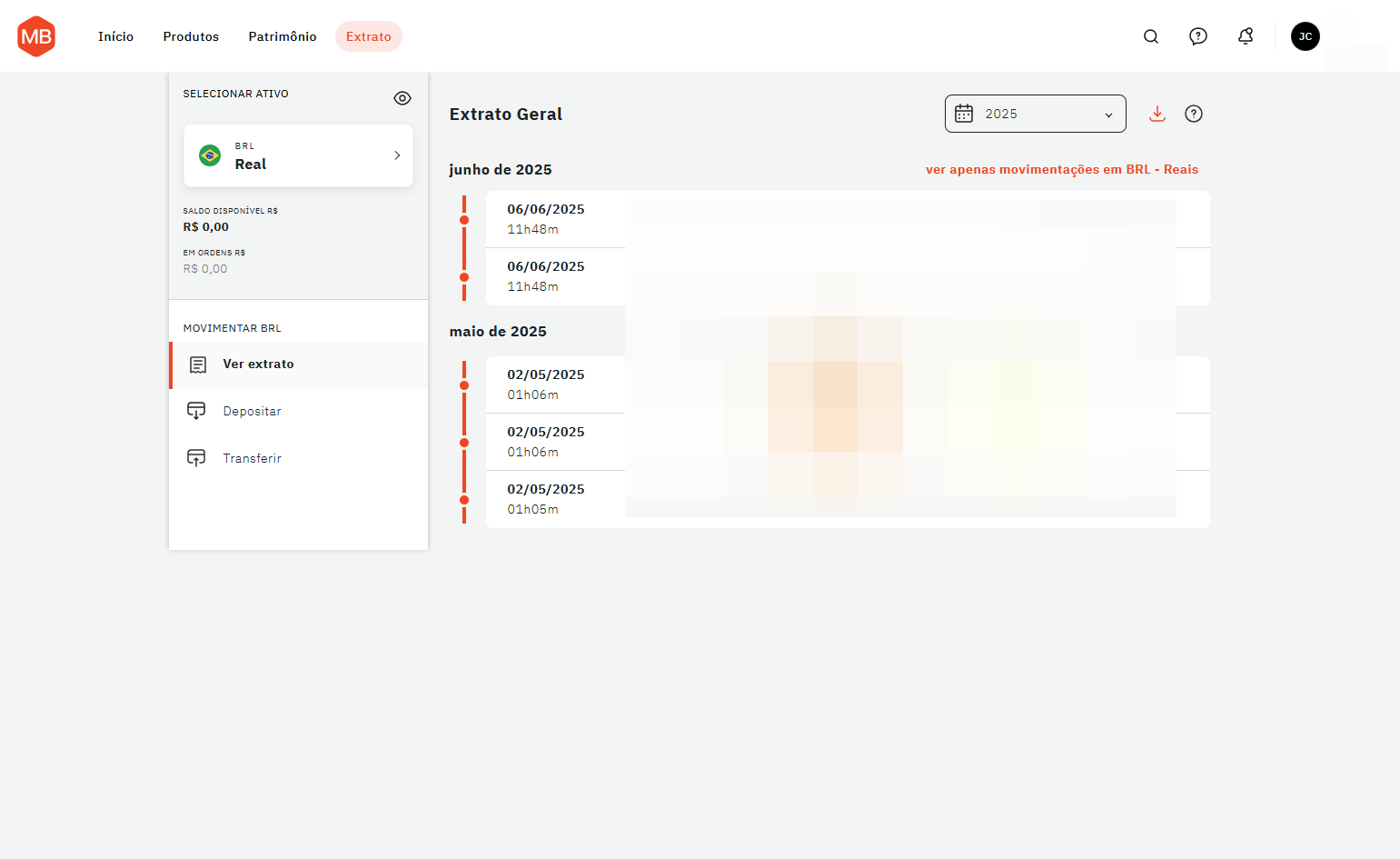 Clique na seta apontada para baixo, para fazer o download do arquivo