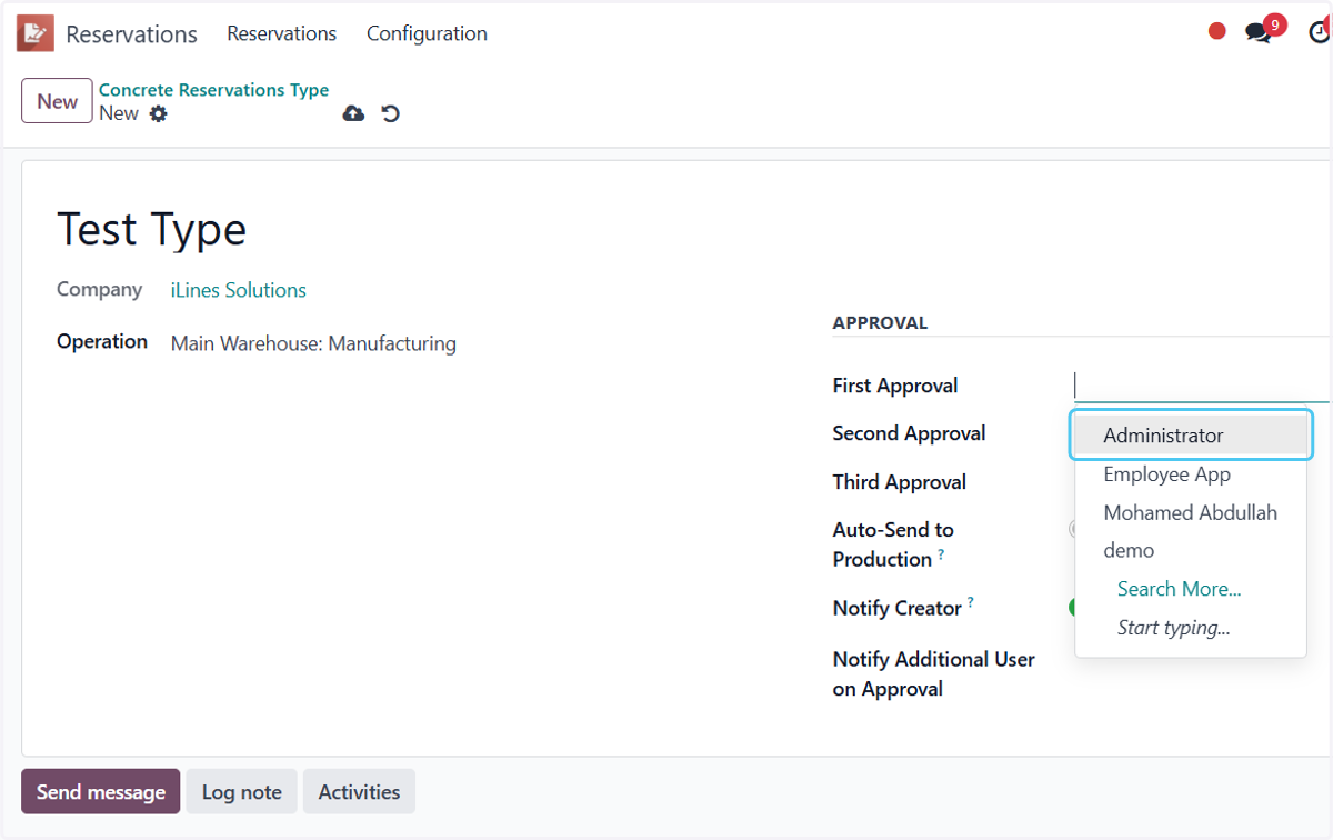 Click on Administrator