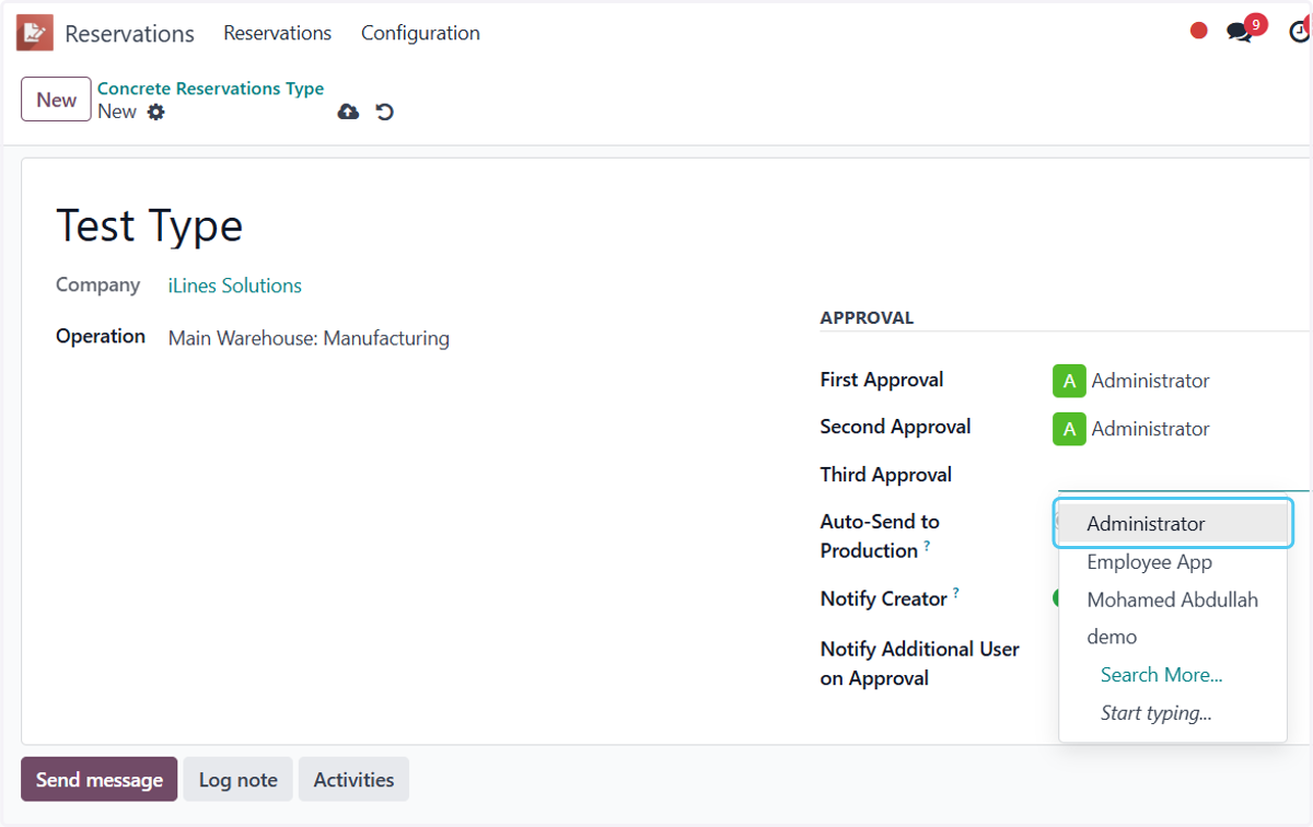 Click on Administrator