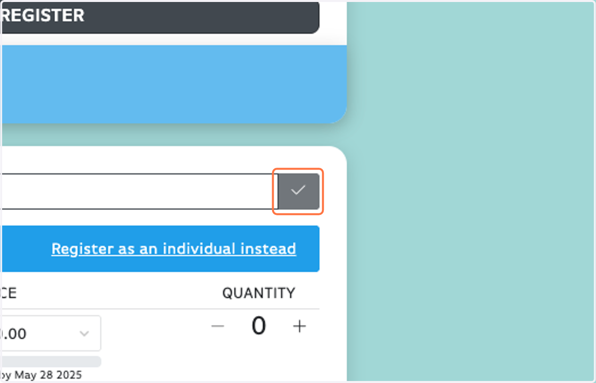 Don't forget the little gray check button!