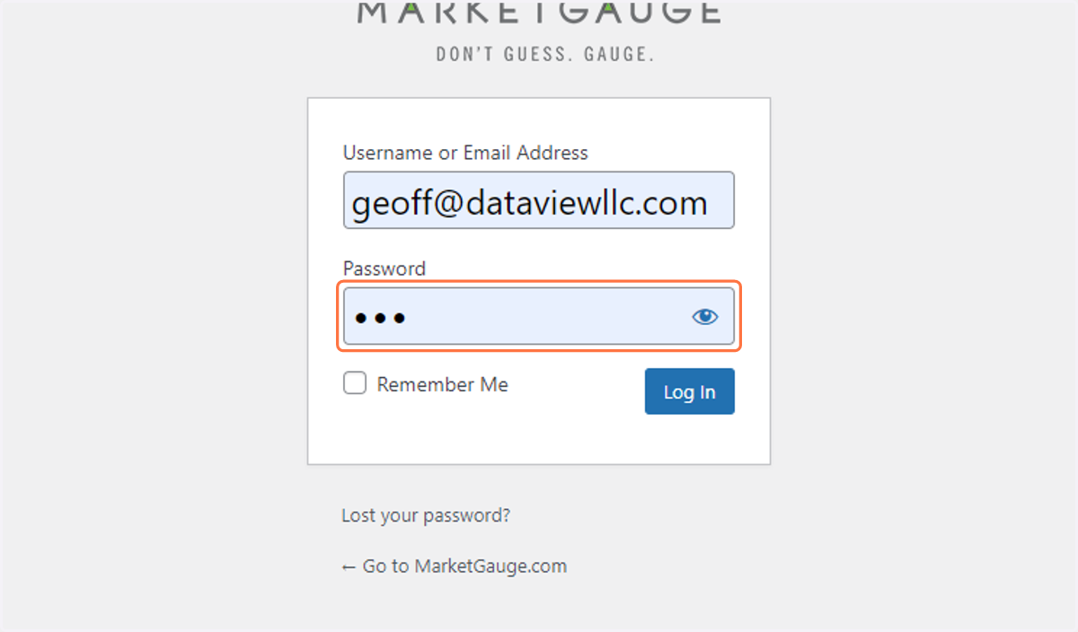 Type password