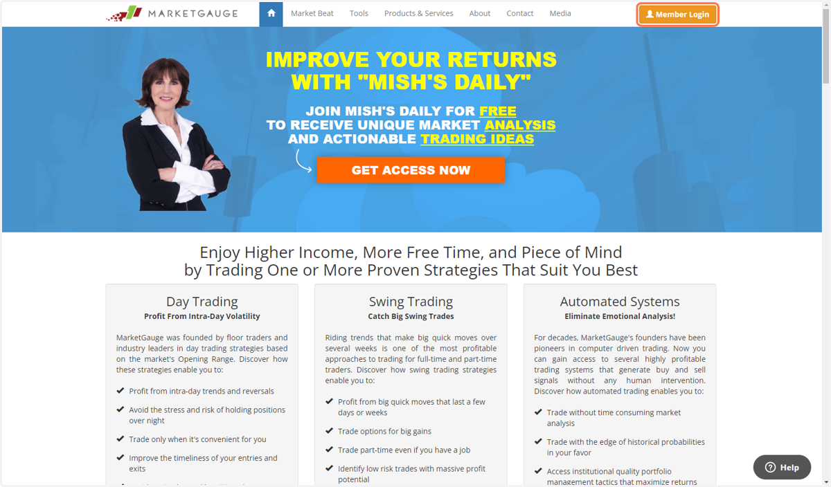 Click on Member Login