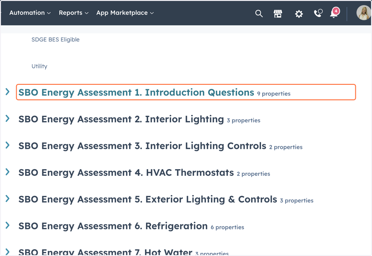 Complete the 9 questions in the ' SBO Energy Assessment 1. Introduction Questions' section.