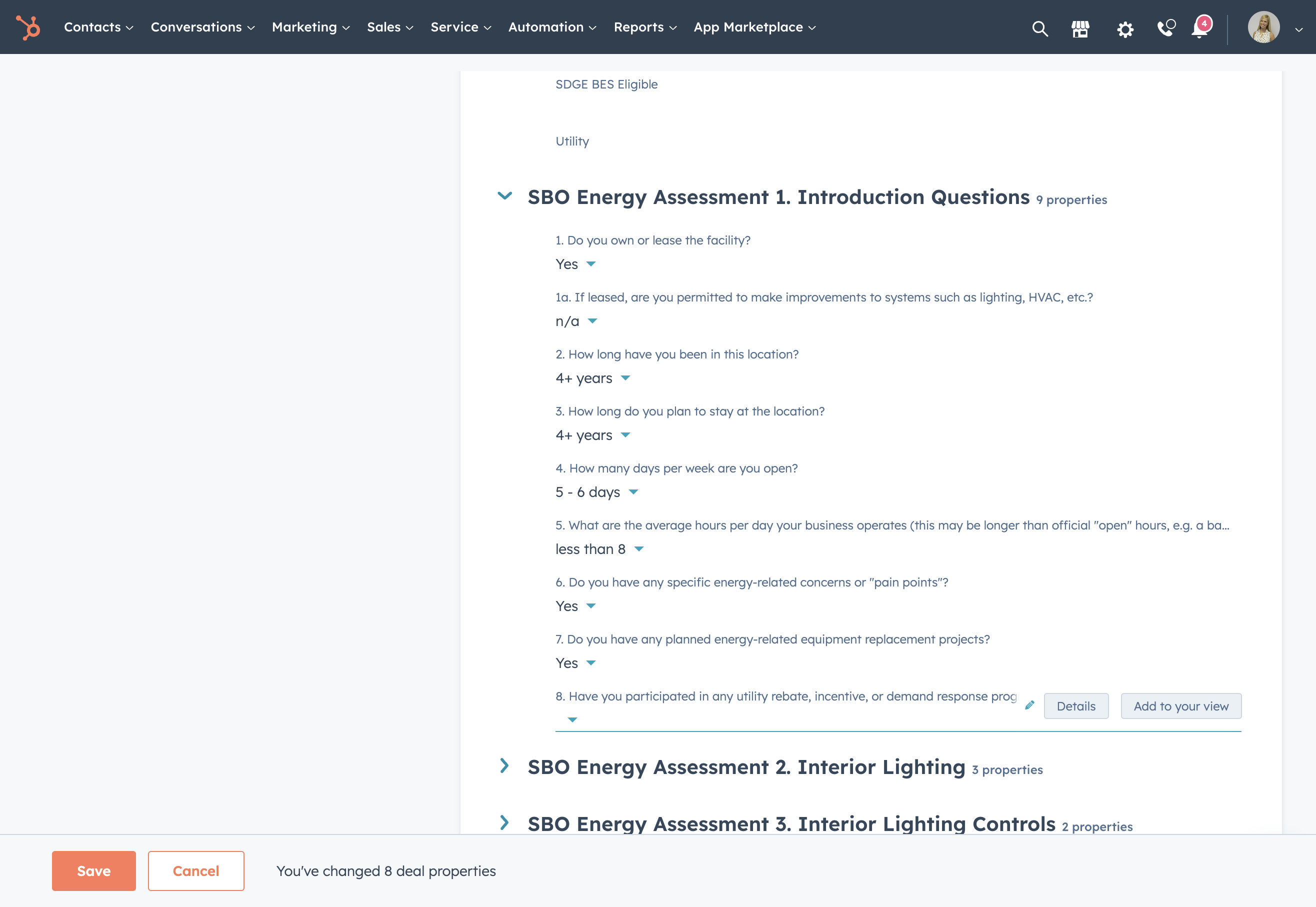 8. Have you participated in any utility rebate, incentive, or demand response programs before?…