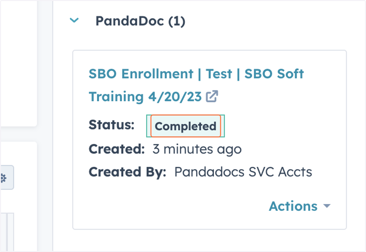 The status will be marked 'Completed' once the customer signs the form and the sender will receive an email notification. The EA will also receive an email and a task will be generated to follow up with the customer and schedule the 1st coaching sess