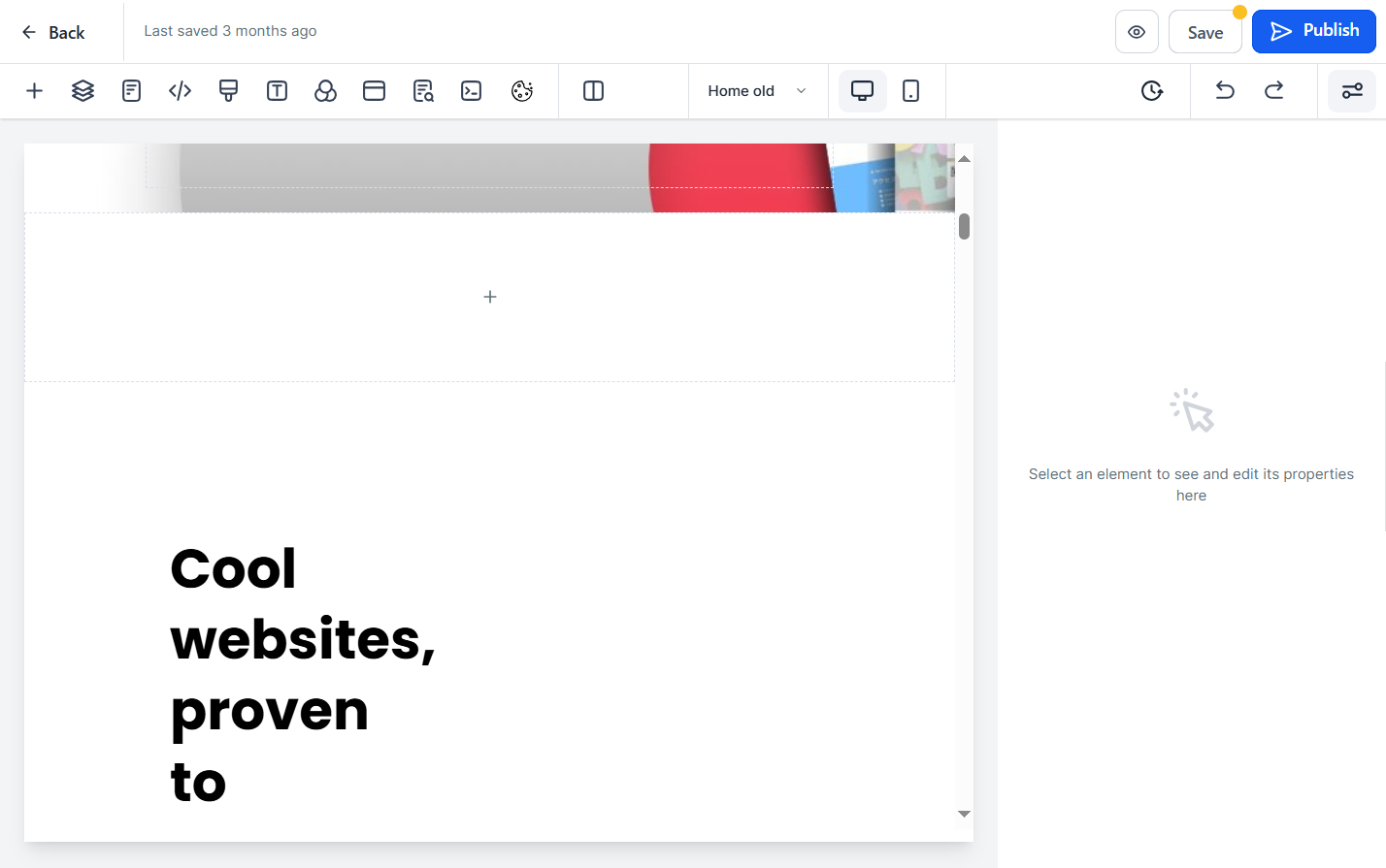 Remember to save any changes, and publish to go live