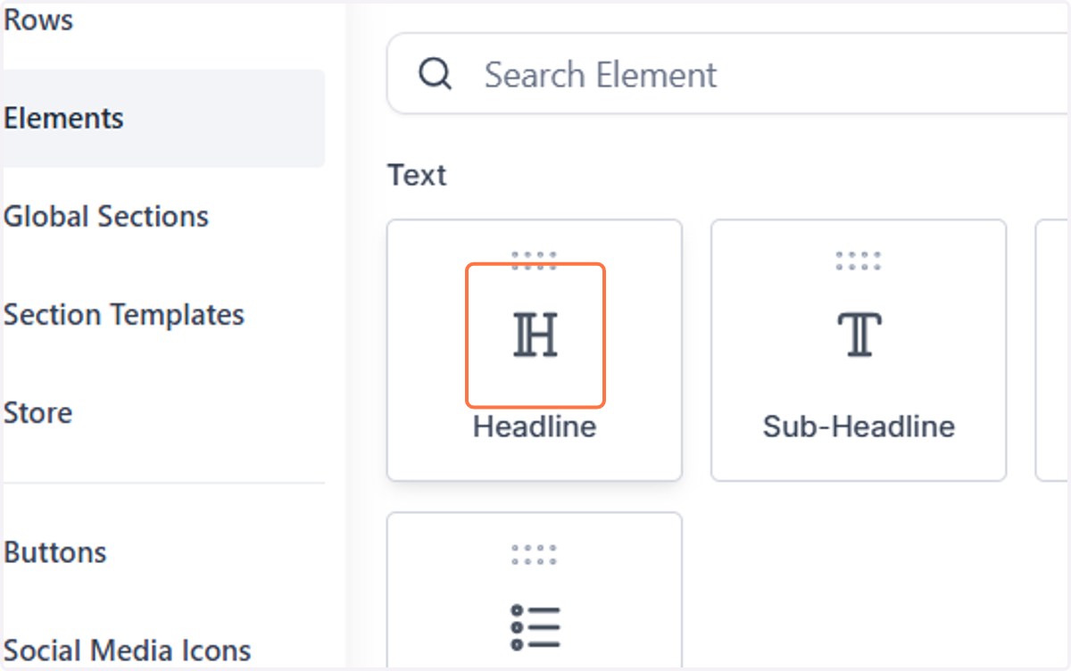 Choose an element to add