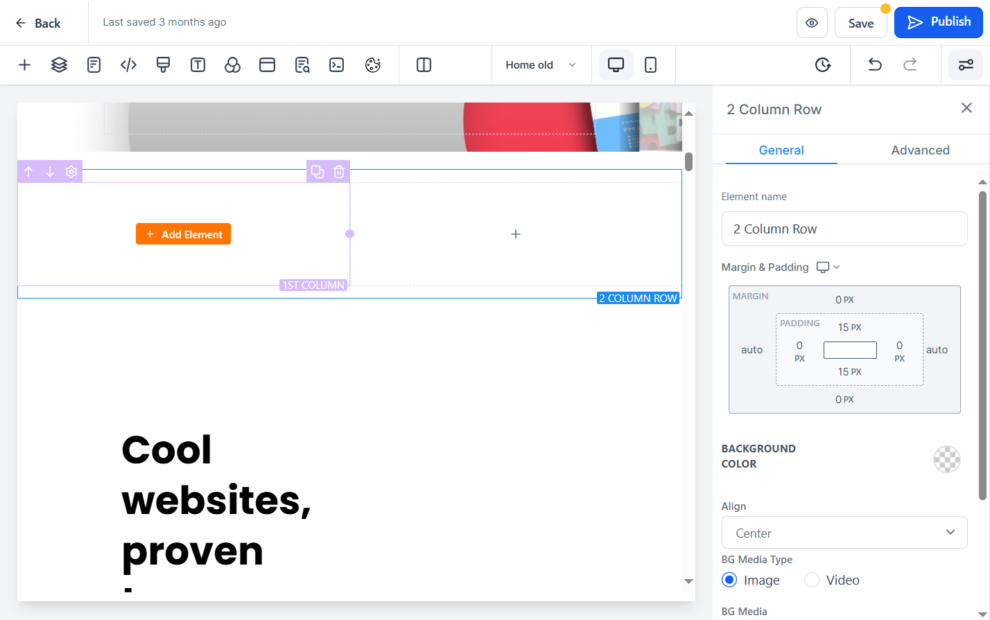 Click on Add Element