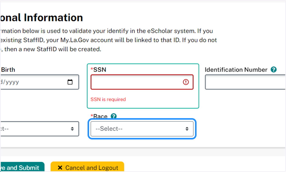 Enter your SSN