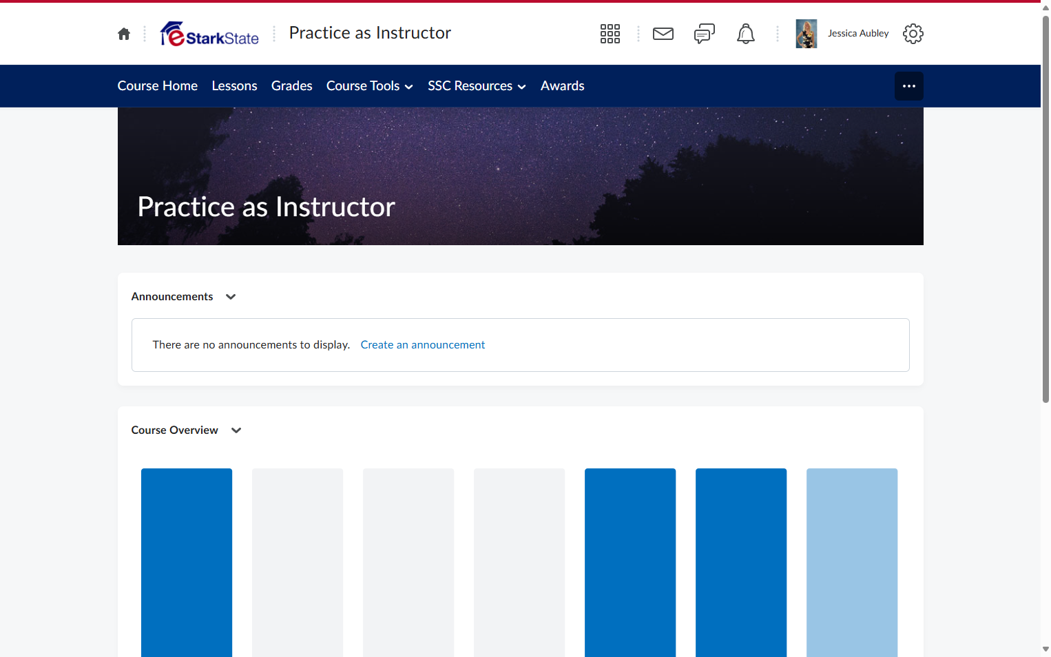 Click on Course Tools