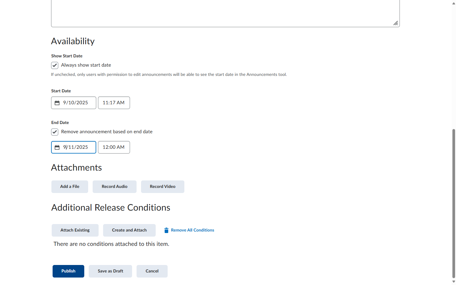 Click on Publish