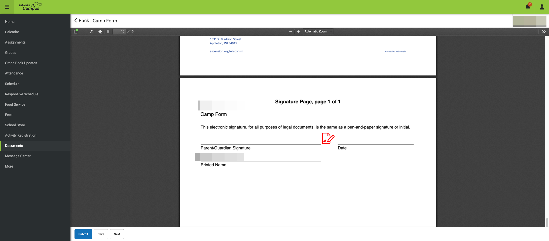Click on This electronic signature, for all purposes of legal documents, is the same as a pen-and-paper signature or initial.…