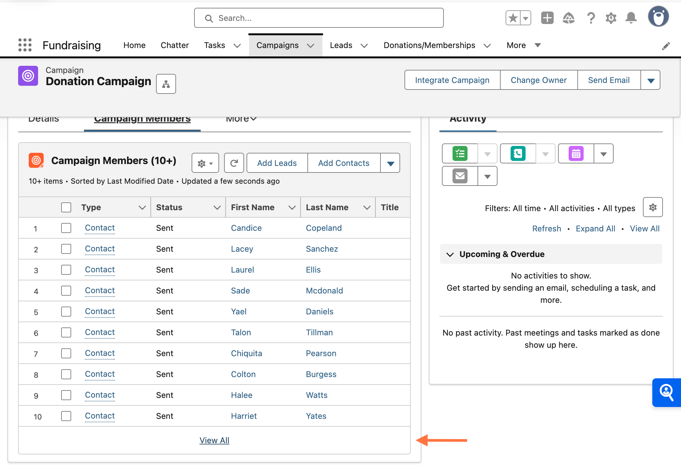 How to Assign Contacts to a Campaign