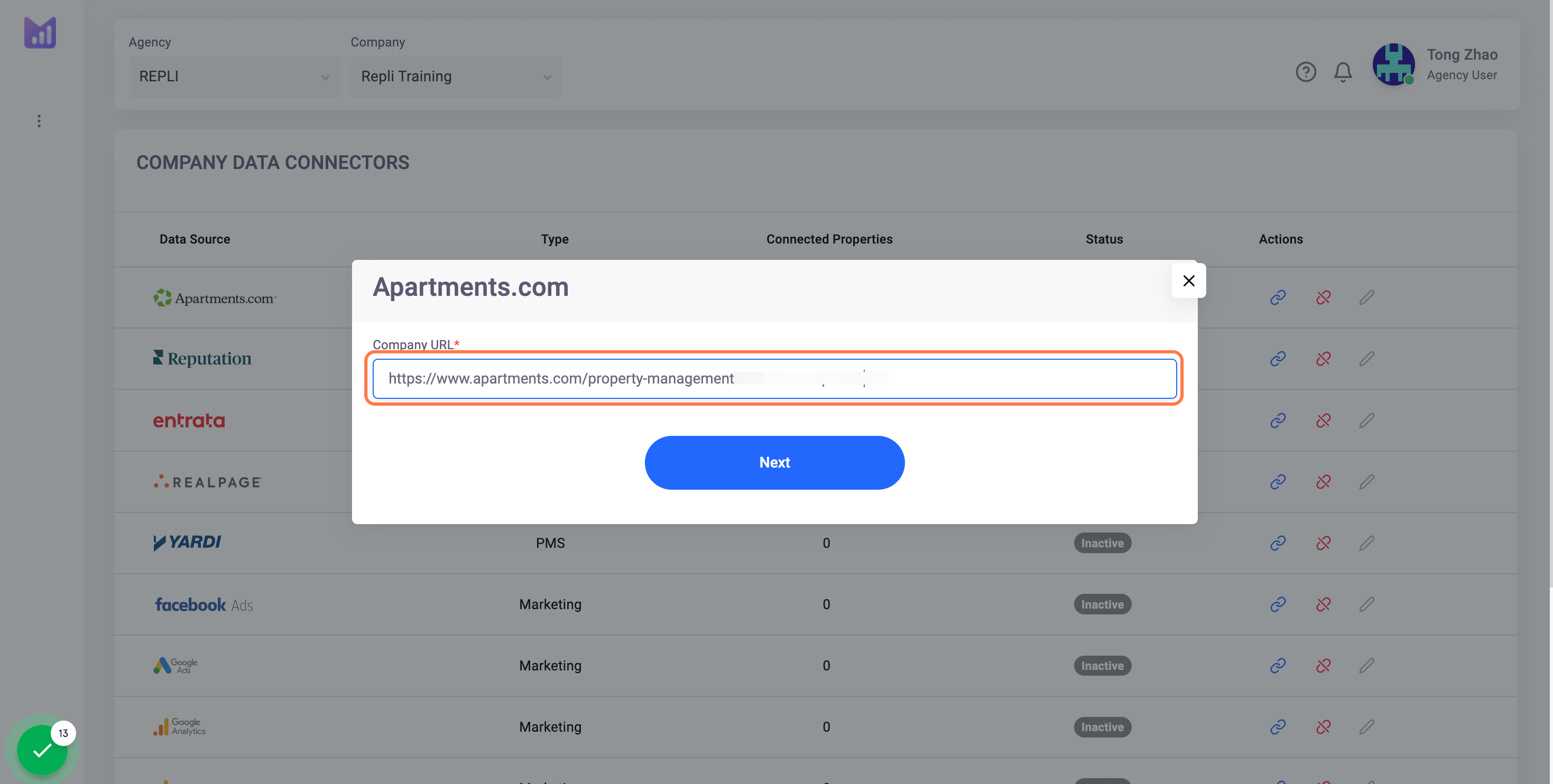 Paste the URL into input