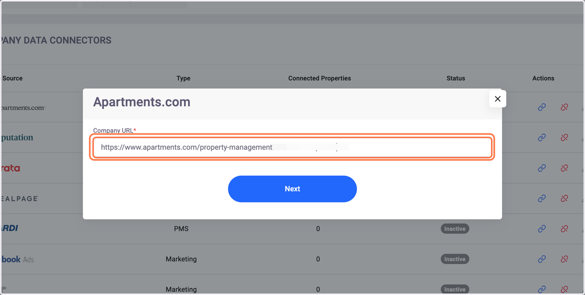 Paste the URL into input