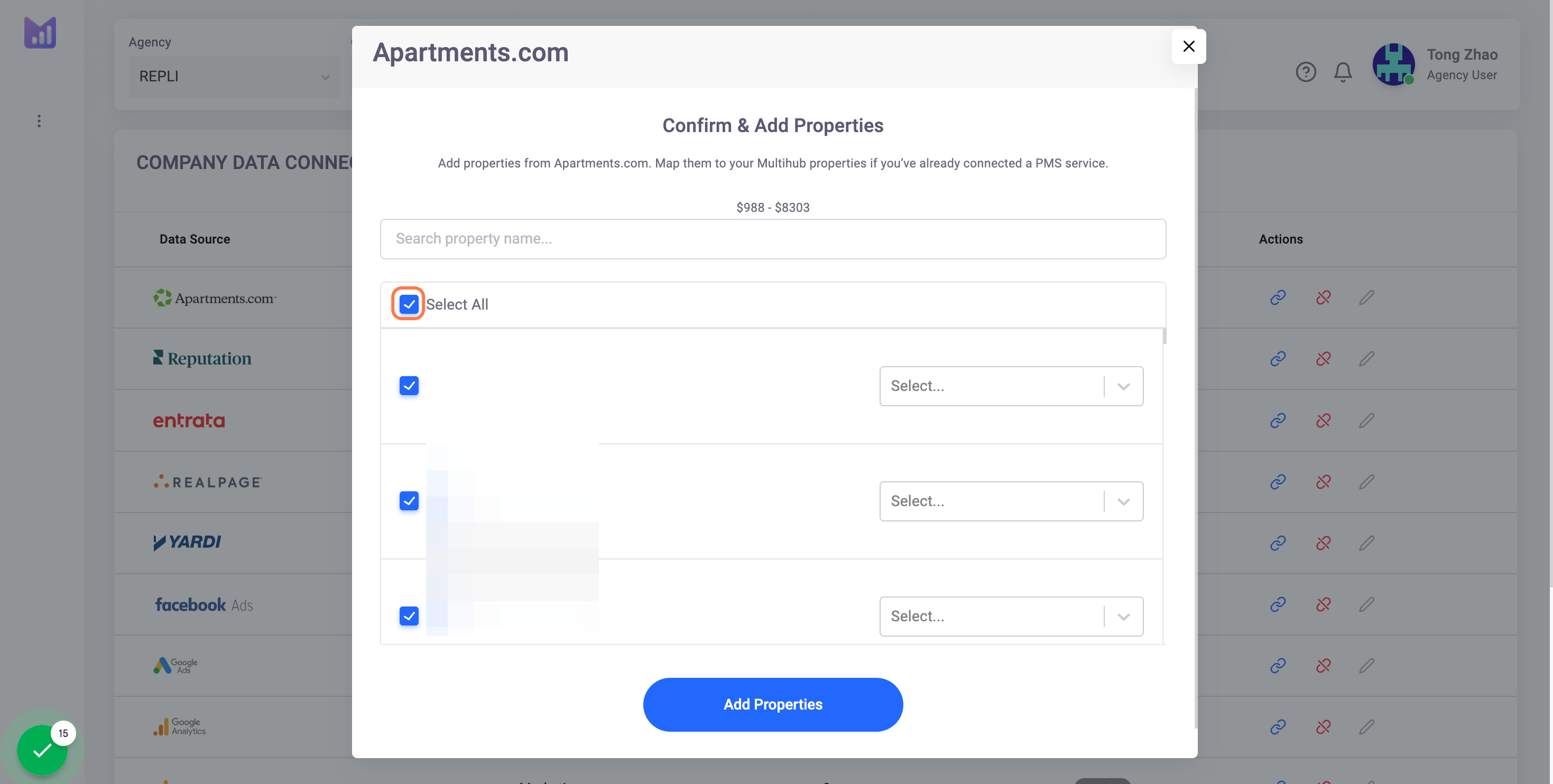 Click on Add Properties