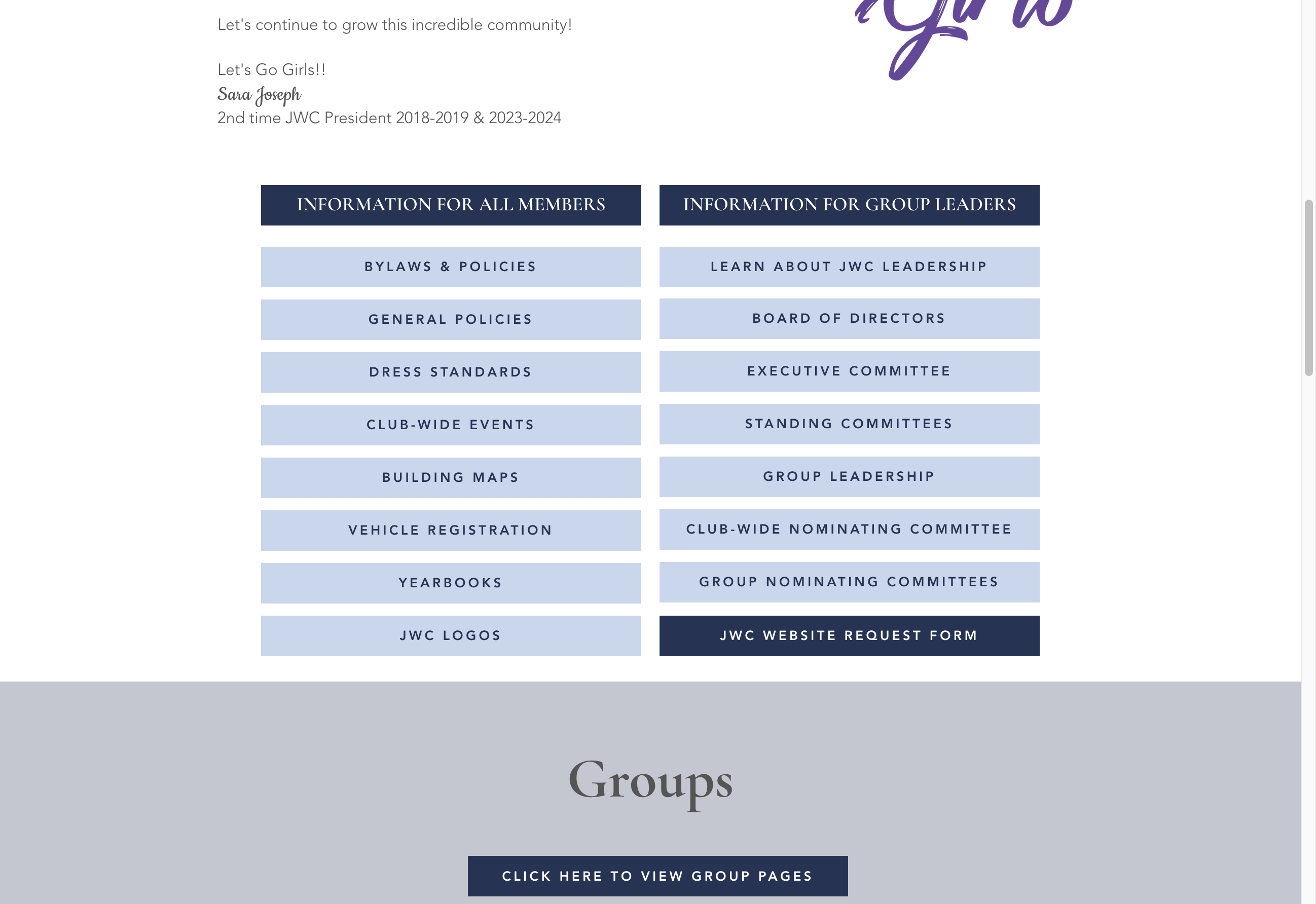 Click on JWC WEBSITE REQUEST FORM