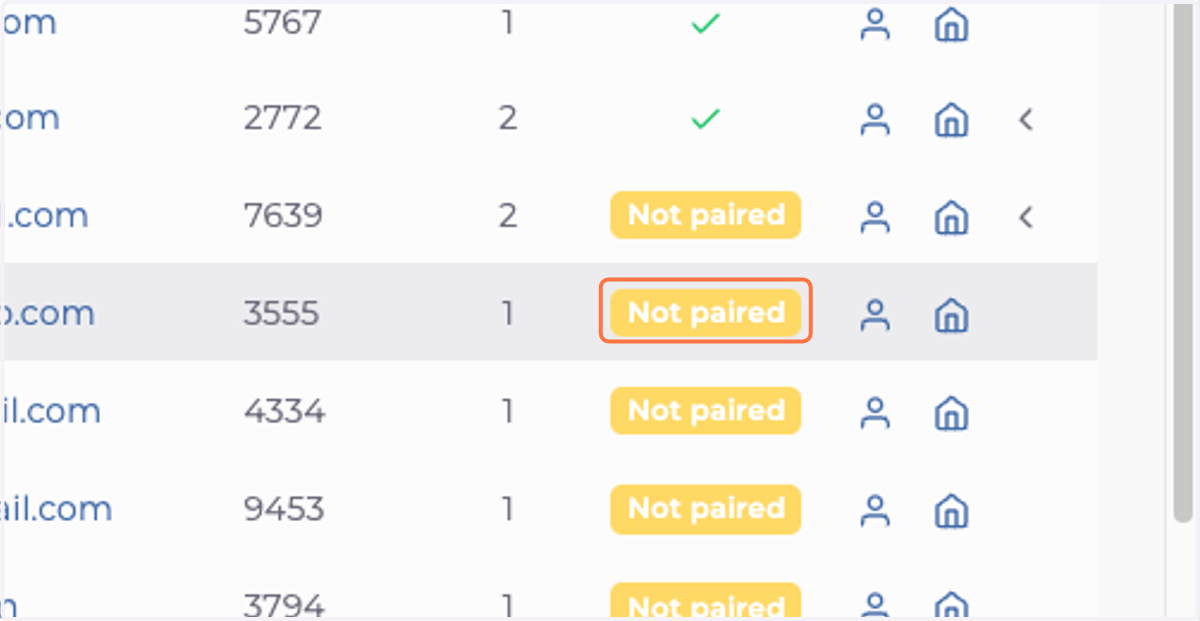 #1 Click on Not paired