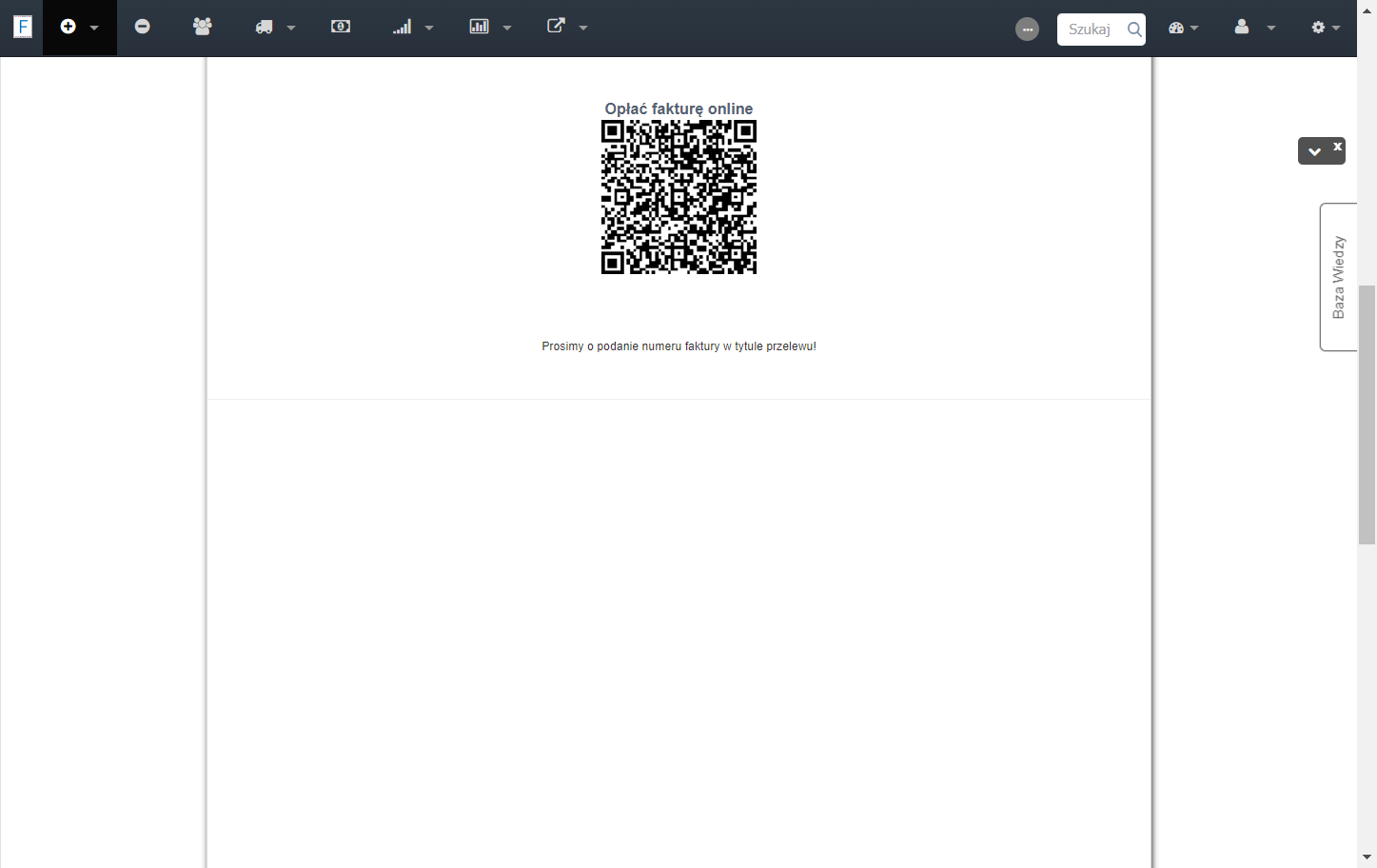 Tak wygląda QR kod na Twojej fakturze.